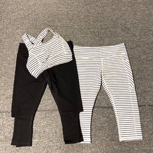 Glyder bundle, two pants one bra